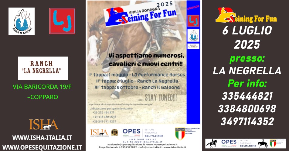 Il Reining for Fun ritorna in Emilia-Romagna! 🐎🎯 Il Reining for Fun ritorna in Emilia-Romagna! 🐎🎯